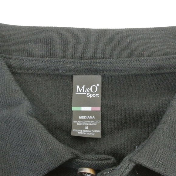 SHELL Gas Station Oil Employee Uniform Men's Black Polo Shirt Size M NEW - Picture 9 of 15